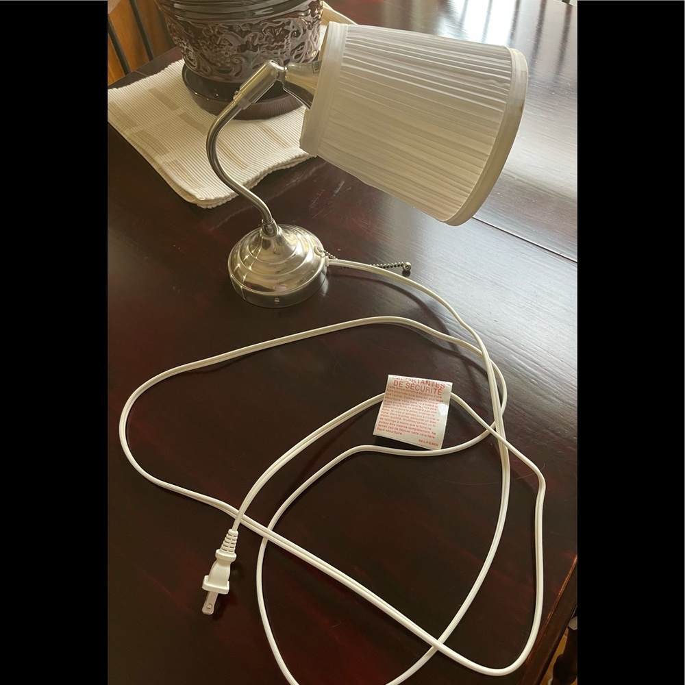 IKEA Nickel Goose Neck Wall Lamp